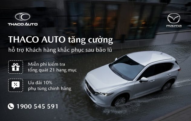 THACO AUTO tăng cường hỗ trợ khách hàng khắc phục sau bão lũ